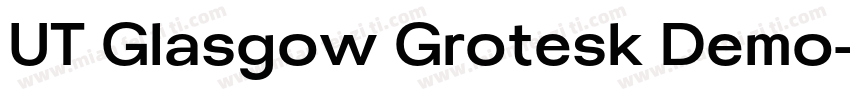 UT Glasgow Grotesk Demo字体转换
